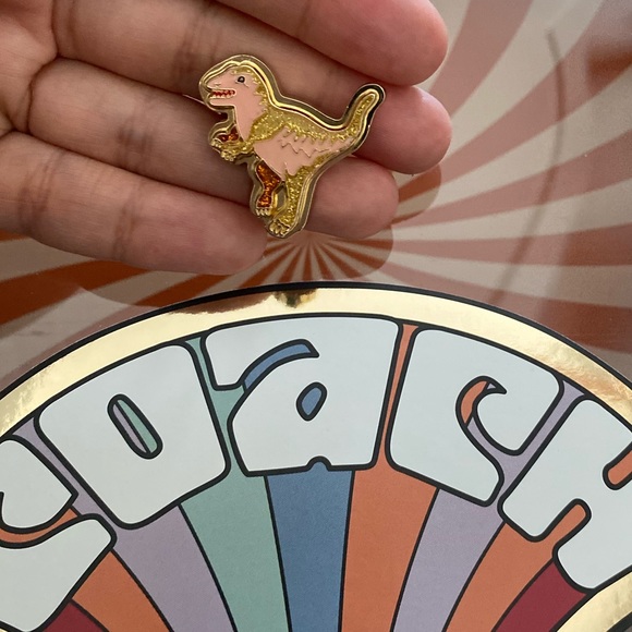 Dinosaur COACH Collab Statement Ring Gold Dino Huge Costume Jewelry Kawaii Cute - Picture 2 of 8